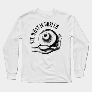 Vintage Mystical Eye In Hand Esoteric Occult Long Sleeve T-Shirt